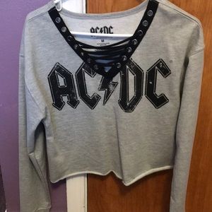AC/DC Crop Sweater